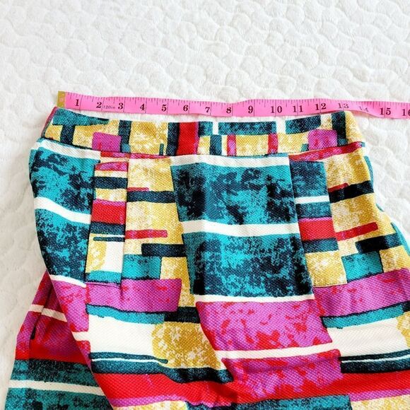 Dolce Vita Sorbet skirt abstract colorful pencil retro 80s 90s 4 small bright - Picture 7 of 10